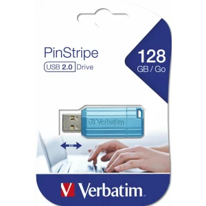 USB DRIVE 2.0 PINSTRIPE 128GB STORE N  GO CARIBBEAN BLUE &quot;49461&quot; (timbru verde 0.03 lei)