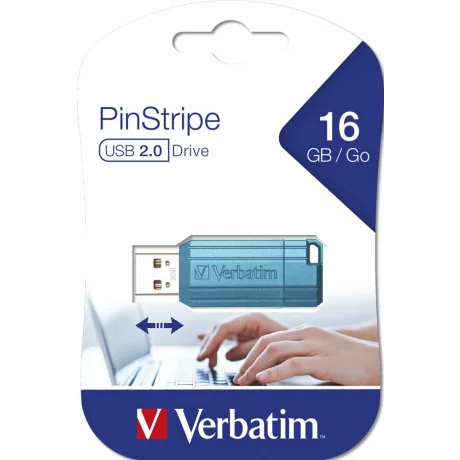 USB DRIVE 2.0 PINSTRIPE 16GB STORE  N  GO CARIBBEAN BLUE &quot;49068&quot; (timbru verde 0.03 lei)