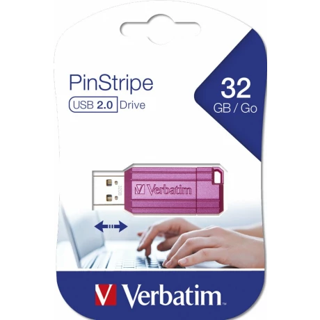 USB DRIVE 2.0 PINSTRIPE 32GB STORE  N  GO HOT PINK &quot;49056&quot; (timbru verde 0.03 lei)