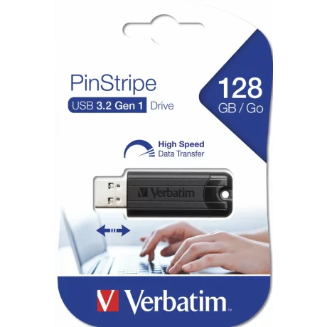 USB DRIVE 3.0 128GB PINSTRIPE BLACK &quot;49319&quot; (timbru verde 0.03 lei)