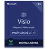 Visio Pro 2019 Win English Medialess, &quot;D87-07432&quot;