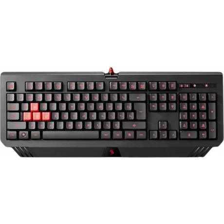 TASTATURA A4Tech Bloody gaming USB, 106 taste (dintre care 7 taste au si fct. multimedia si 4 taste din silicon), iluminata, black,&quot;B120&quot; (include TV 0.75 lei)