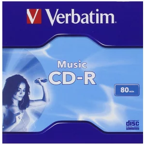 CD-R VERBATIM  700MB, 80min, viteza 16x, 1 buc, carcasa, &quot;MUSIC&quot; &quot;43364&quot;