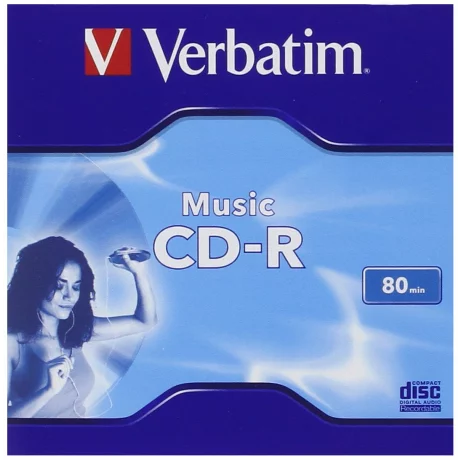 CD-R VERBATIM  700MB, 80min, viteza 16x, 1 buc, carcasa, &quot;MUSIC&quot; &quot;43364&quot;