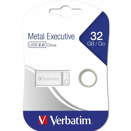 Memorie USB VERBATIM METAL EXECUTIVE USB 2.0 DRIVE SILVER 32GB 98749