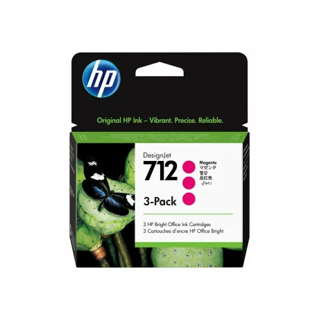 TRIPACK CARTUS MAGENTA NR.712 3ED78A ORIGINAL HP DESIGNJET T630