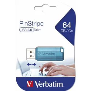 Memorie USB VERBATIM 49961 USB PINSTRIPE 64GB BLUE