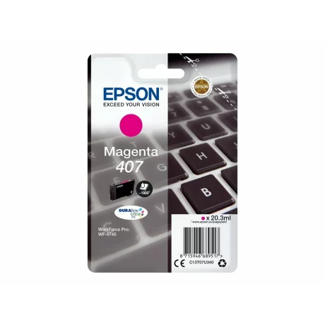 CARTUS MAGENTA NR.407 20,3ML ORIGINAL EPSON WORKFORCE PRO WF-4745