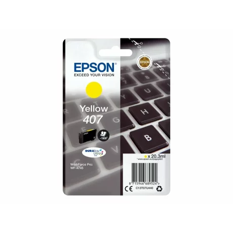 CARTUS YELLOW NR.407 C13T07U440 20,3ML ORIGINAL EPSON WORKFORCE PRO