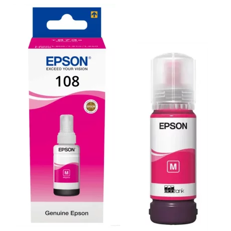 EPSON 108 EcoTank Magenta Ink Bottle