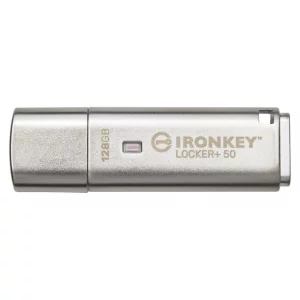 128GB IronKey Locker Plus 50 AES Encrypted, USBtoCloud, &quot;IKLP50/128GB&quot; (timbru verde 0.03 lei)
