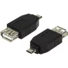 ADAPTOR LOGILINK, pt. smartphone, Micro-USB 2.0 (T) la USB 2.0 (M), negru, &quot;AU0029&quot; (timbru verde 0.08 lei)
