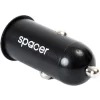 ALIMENTATOR AUTO SPACER, 1 x USB 2.0, pt. bricheta auto, black, &quot;SPCC-01&quot;