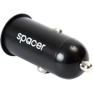 ALIMENTATOR AUTO SPACER, 1 x USB 2.0, pt. bricheta auto, black, &quot;SPCC-01&quot;