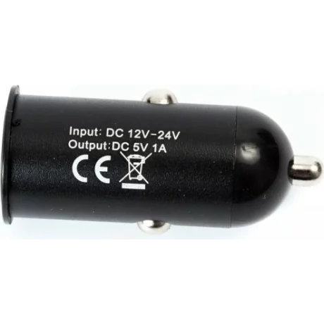 ALIMENTATOR AUTO SPACER, 1 x USB 2.0, pt. bricheta auto, black, &quot;SPCC-01&quot;
