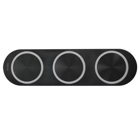 ALIMENTATOR wireless LOGILINK, compatibil cu tel. certificate Qi, 3 porturi wireless x 5W, 2 x USB (5V/2.1A), black, &quot;PA0182&quot; (timbru verde 0.18 lei)