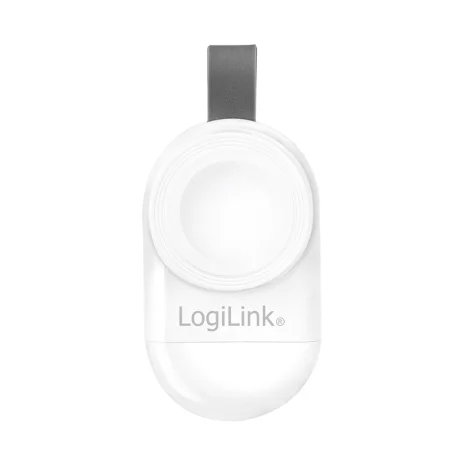 ALIMENTATOR wireless LOGILINK, compatibil seria iWatch 5/4/3/2/1, 1 port wireless x 2.5W, 1 x USB (5V/1A), white, &quot;PA0245&quot; (timbru verde 0.18 lei)