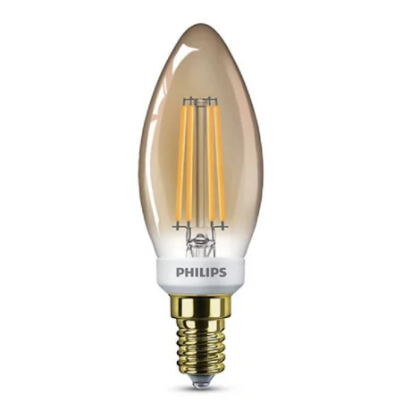 BEC LED Philips, soclu E14, putere 5W, forma lumanare, lumina alb calda, alimentare 220 - 240 V, &quot;000008718696814093&quot; (timbru verde 0.45 lei)