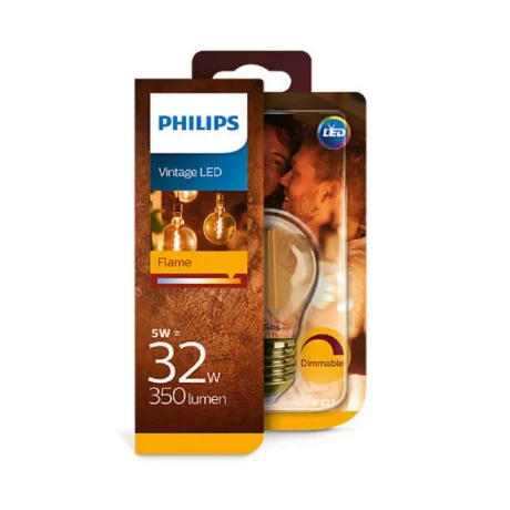 BEC LED Philips, soclu E27, putere 5W, forma clasic, lumina alb calda, alimentare 220 - 240 V, &quot;000008718696814116&quot; (timbru verde 0.45 lei)