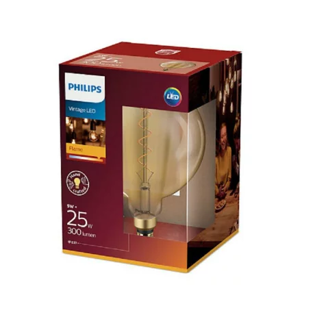 BEC LED Philips, soclu E27, putere 5W, forma sferic, lumina alb calda, alimentare 220 - 240 V, &quot;000008718696768082&quot; (timbru verde 0.45 lei)