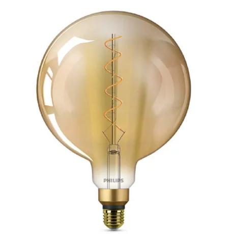 BEC LED Philips, soclu E27, putere 5W, forma sferic, lumina alb calda, alimentare 220 - 240 V, &quot;000008718696768082&quot; (timbru verde 0.45 lei)
