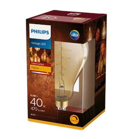 BEC LED Philips, soclu E27, putere 6.5W, forma clasic, lumina alb calda, alimentare 220 - 240 V, &quot;000008718696803493&quot; (timbru verde 0.45 lei)
