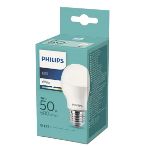 BEC LED Philips, soclu E27, putere 7W, forma clasic, lumina alb, alimentare 220 - 240 V, &quot;000008718699630546&quot; (timbru verde 0.45 lei)