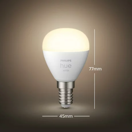 BEC smart LED Philips, soclu E14, putere 5.7W, forma clasic, lumina alb calda, alimentare 220 - 240 V, &quot;000008719514266889&quot; (timbru verde 0.45 lei)