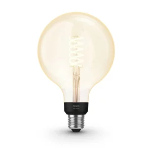 BEC smart LED Philips, soclu E27, putere 7W, forma sferic, lumina alb calda, alimentare 220 - 240 V, &quot;000008719514279131&quot; (timbru verde 0.45 lei)