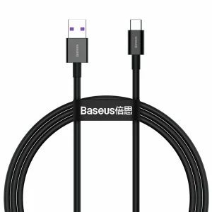 CABLU alimentare si date Baseus Superior, Fast Charging Data Cable pt. smartphone, USB la USB Type-C 66W, 1m, negru &quot;CATYS-01&quot; (timbru verde 0.08 lei) - 6953156205499