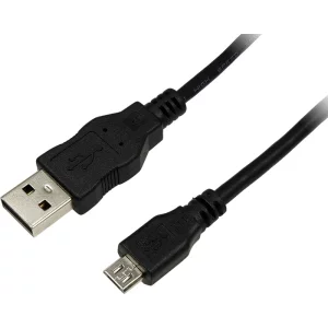 CABLU alimentare si date LOGILINK, pt. smartphone, USB 2.0 (T) la Micro-USB 2.0 (T), 1m, negru, &quot;CU0058&quot; (timbru verde 0.08 lei)