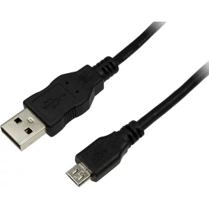 CABLU alimentare si date LOGILINK, pt. smartphone, USB 2.0 (T) la Micro-USB 2.0 (T), 3m, negru, &quot;CU0059&quot; (timbru verde 0.18 lei)