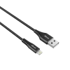 CABLU alimentare smartphone Trust, Lightning (T) la USB 2.0 (T), plastic, lungime 1 m, negru, &quot;TR-23566&quot; (timbru verde 0.08 lei)