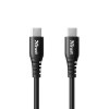 CABLU alimentare smartphone Trust, USB Type-C (T) la USB Type-C (T), plastic, lungime 1 m, negru, &quot;TR-23765&quot; (timbru verde 0.08 lei)