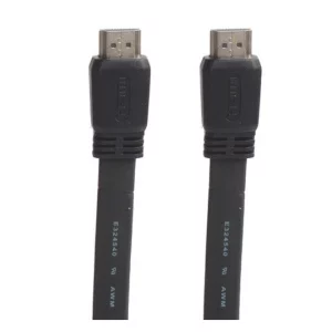 CABLU  DATE  HDMI Connectech T/T,  2.5m, flat, high speed + ethernet cable, placat cu aur, Black &quot;CTV7823B&quot; (bag)