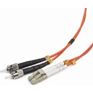 CABLU FIBRA OPTICA duplex multimode,  2m, conectori LC-ST, bulk, Gembird &quot;CFO-LCST-OM2-2M&quot;