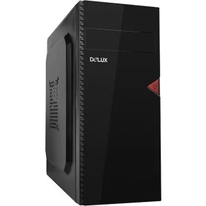 CARCASA DELUX Middle-Tower ATX, sursa 450 (230W for 450W Desktop PC), USB+Audio, (Black), &quot;DW603&quot;