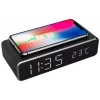 CEAS digital + ALIMENTATOR wireless GEMBIRD, display LCD ora/data/alarma/temperatura, black, &quot;DAC-WPC-01&quot; (timbru verde 0.18 lei)