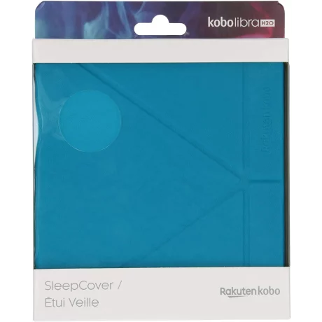 HUSA eReader, compatibil Kobo Libra H2O, piele PU, albastru, &quot;N873-AC-AQ-E-PU&quot;