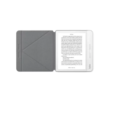 HUSA eReader, compatibil Kobo Libra H2O, piele PU, gri, &quot;N873-AC-GY-E-PU&quot;