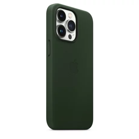 HUSA Smartphone Apple, pt iPhone 13 Pro, tip back cover (protectie spate) cu MagSafe, piele, MagSafe, verde, &quot;mm1g3zm/a&quot;