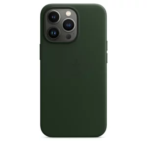 HUSA Smartphone Apple, pt iPhone 13 Pro, tip back cover (protectie spate) cu MagSafe, piele, MagSafe, verde, &quot;mm1g3zm/a&quot;