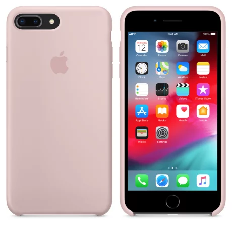 HUSA Smartphone Apple, pt iPhone 8 Plus | iPhone 7 Plus, tip back cover (protectie spate), silicon, ultrasubtire, roz, &quot;mqh22zm/a&quot;