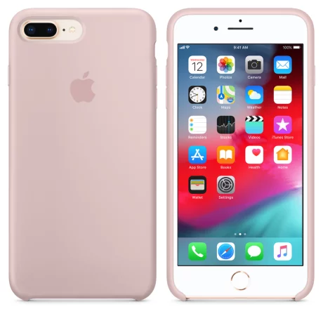 HUSA Smartphone Apple, pt iPhone 8 Plus | iPhone 7 Plus, tip back cover (protectie spate), silicon, ultrasubtire, roz, &quot;mqh22zm/a&quot;