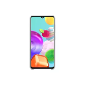 HUSA Smartphone Samsung, pt Galaxy A41, tip back cover (protectie spate), silicon, ultrasubtire, alb, &quot;EF-PA415TWEGEU&quot;