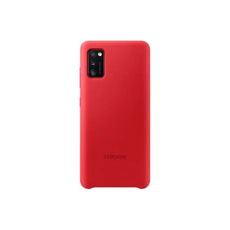 HUSA Smartphone Samsung, pt Galaxy A41, tip back cover (protectie spate), silicon, ultrasubtire, rosu, &quot;EF-PA415TREGEU&quot;