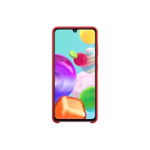 HUSA Smartphone Samsung, pt Galaxy A41, tip back cover (protectie spate), silicon, ultrasubtire, rosu, &quot;EF-PA415TREGEU&quot;