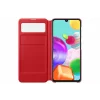 HUSA Smartphone Samsung, pt Galaxy A41, tip smart book cover cu buzunar, policarbonat, Smart View Wallet, alb, &quot;EF-EA415PWEGEU&quot;