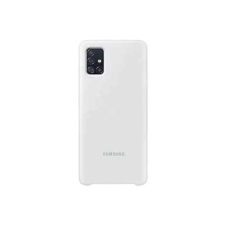 HUSA Smartphone Samsung, pt Galaxy A51, tip back cover (protectie spate), silicon, ultrasubtire, alb, &quot;EF-PA515TWEGEU&quot;