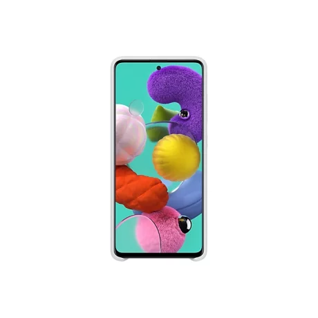 HUSA Smartphone Samsung, pt Galaxy A51, tip back cover (protectie spate), silicon, ultrasubtire, alb, &quot;EF-PA515TWEGEU&quot;